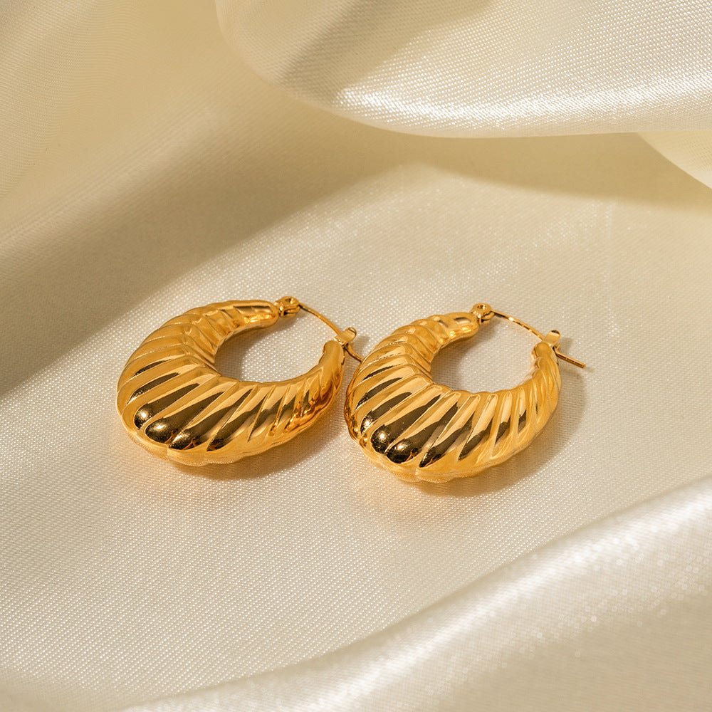 Curaçao Gold Steel 18k Earrings