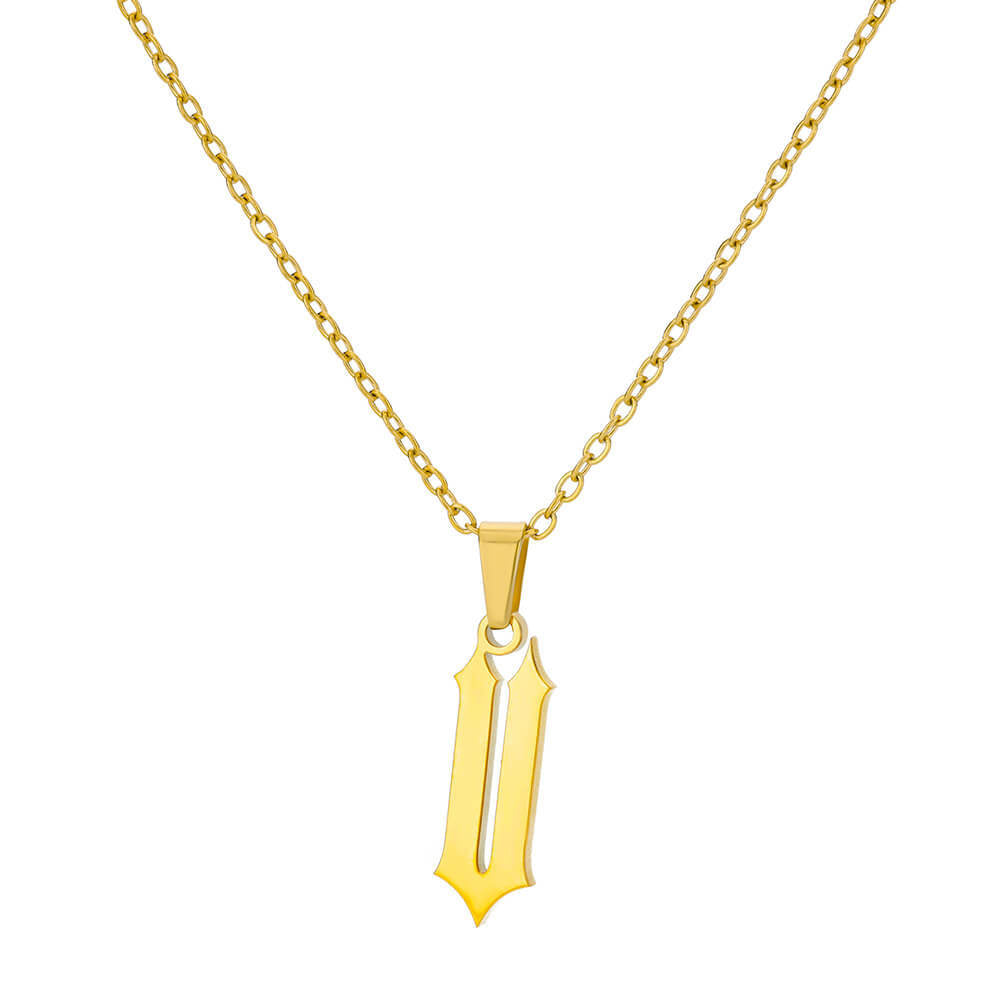 Curaçao Letter Ancient English Necklace