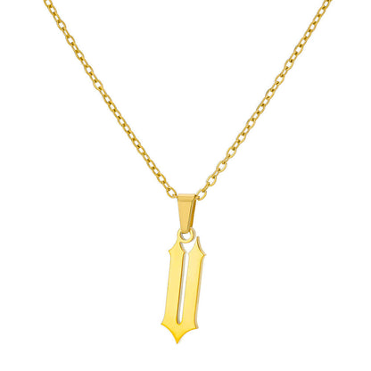 Curaçao Letter Ancient English Necklace
