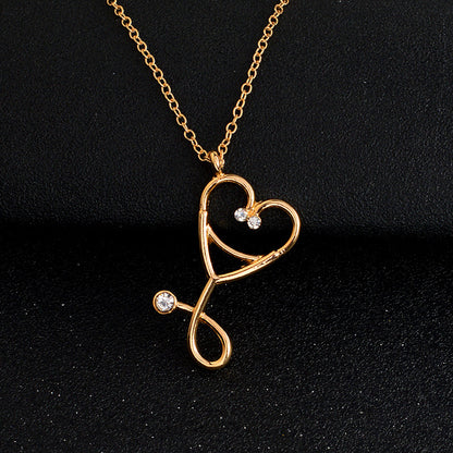 Stethoscope pendant necklace
