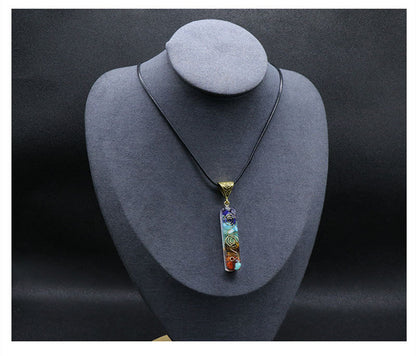 Curaçao colorful gravel necklace