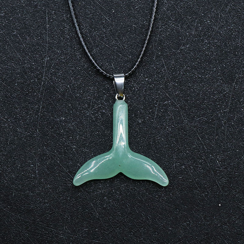 Curaçao Crystal fishtail necklace