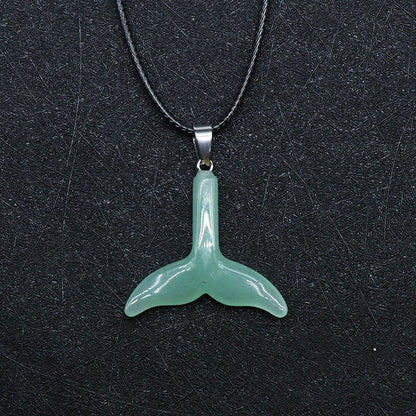 Curaçao Crystal fishtail necklace
