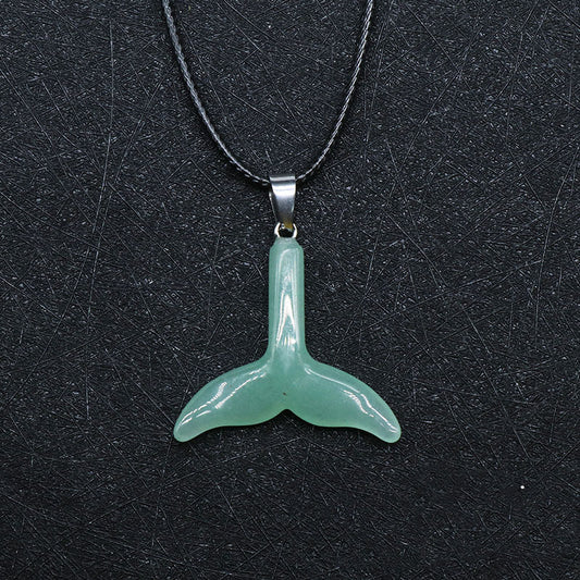 Curaçao Crystal fishtail necklace