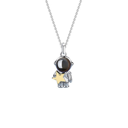 Curaçao Astronaut couple necklace