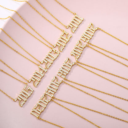 Year number necklace