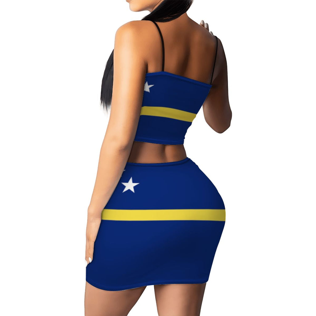 Curacao Women's Mini Skirt Set
