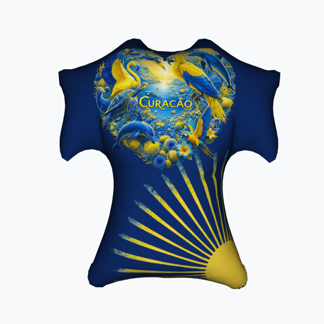 Curaçao Football Jersey Decorative Pillow