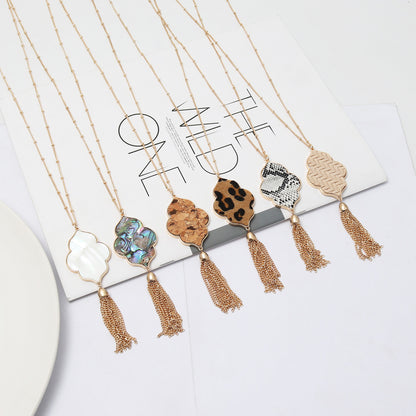 Curaçao Shell Abalone Leopard Necklace