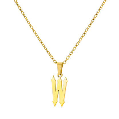 Curaçao Letter Ancient English Necklace