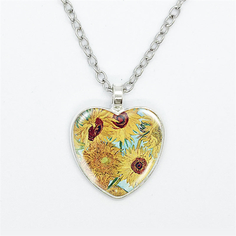 Curaçao Heart artistic style Necklace