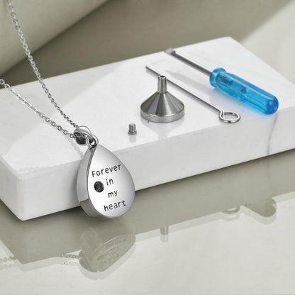 Curaçao Teardrop Urn Necklace