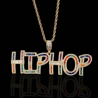 Curaçao colorful square zirconia Necklace