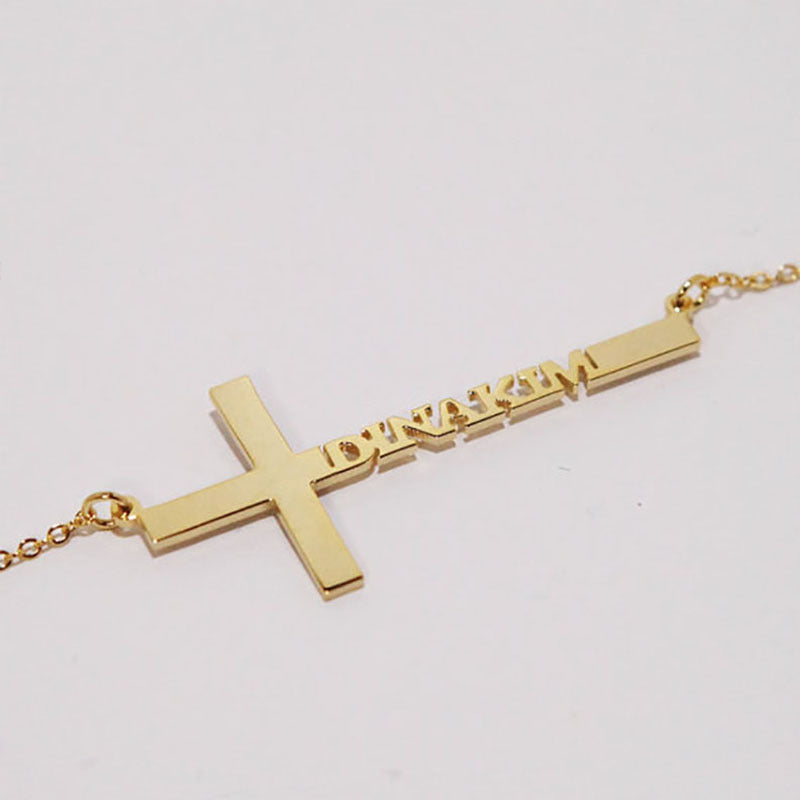 Curaçao Steel cross necklace