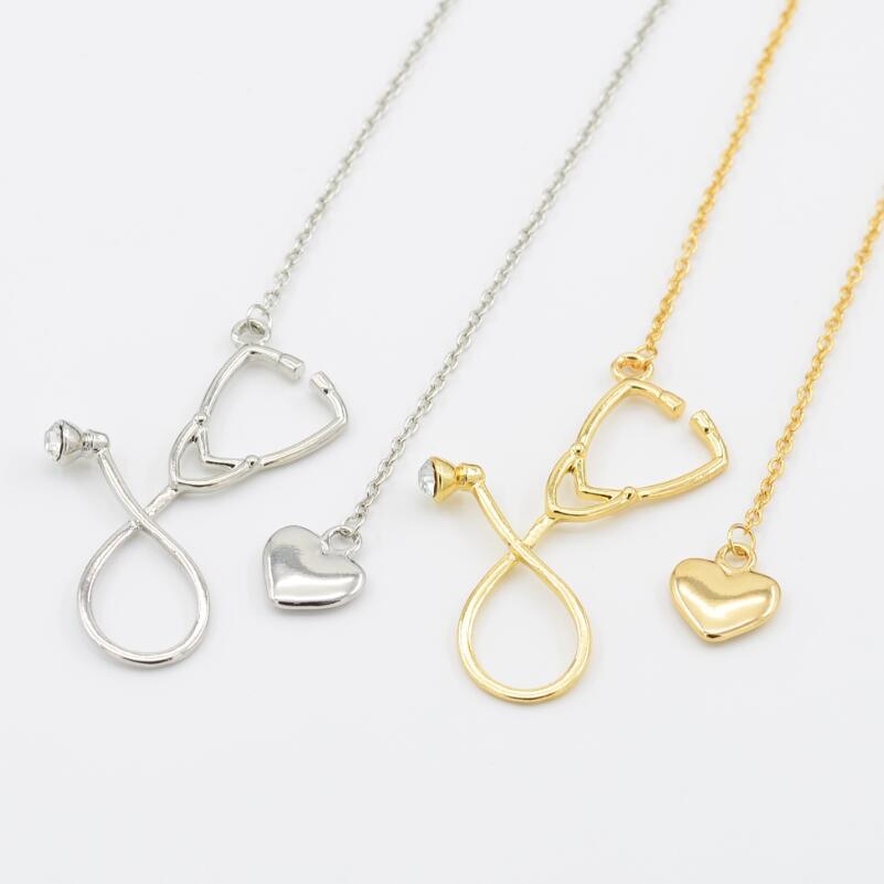 Curaçao creative ecg stethoscope Necklace