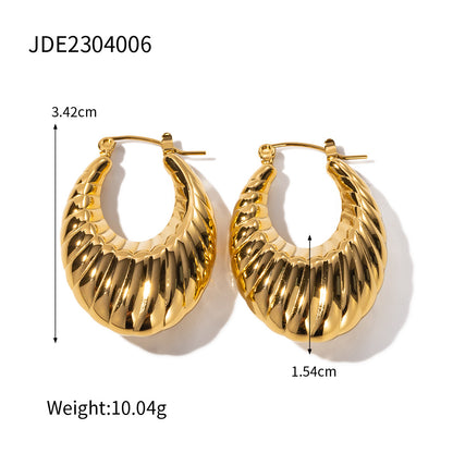 Curaçao Gold Steel 18k Earrings