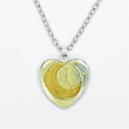 Curaçao Heart artistic style Necklace
