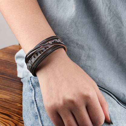 Curaçao alloy magnet horsehair Bracelet