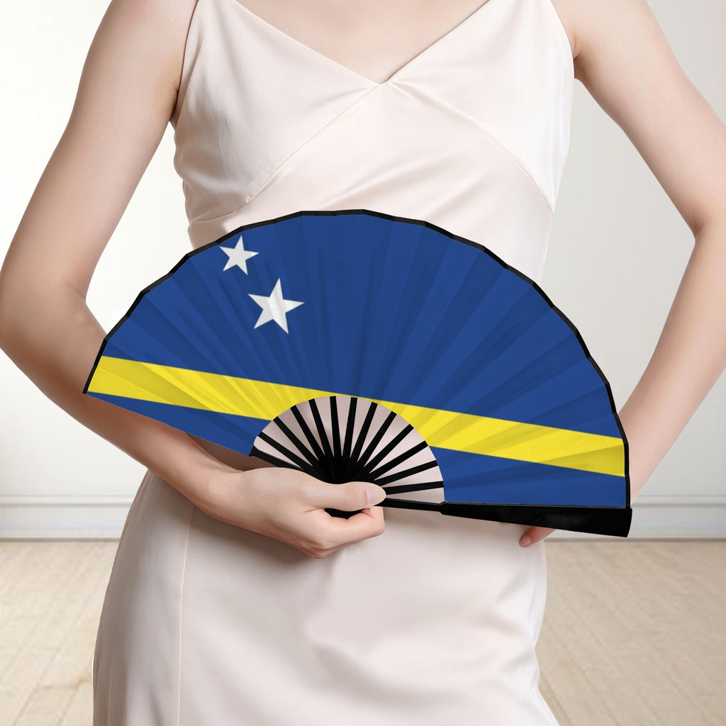 Curacao Travel Folding Fan