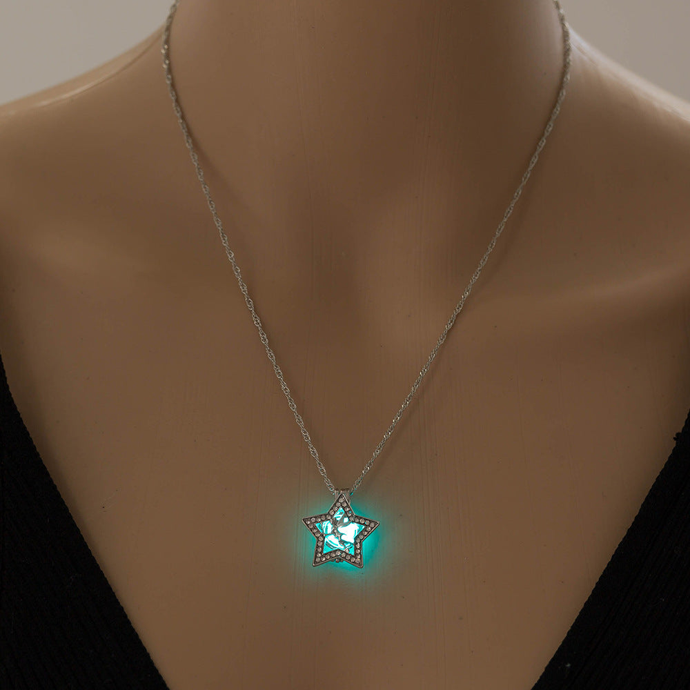 Pentagram Angel Luminous Pendant Accessories