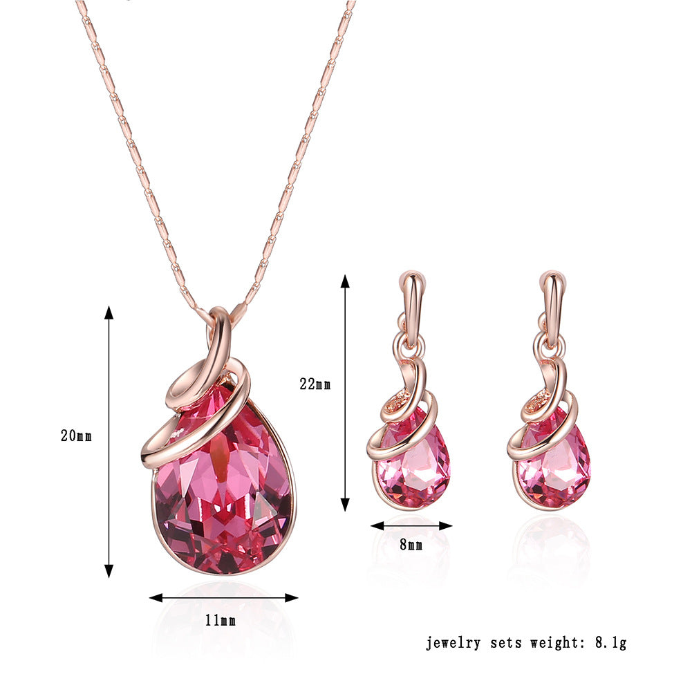 Curaçao alloy gemstone jewellery Necklace