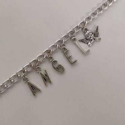 Curaçao Angel Letter pendant Necklace