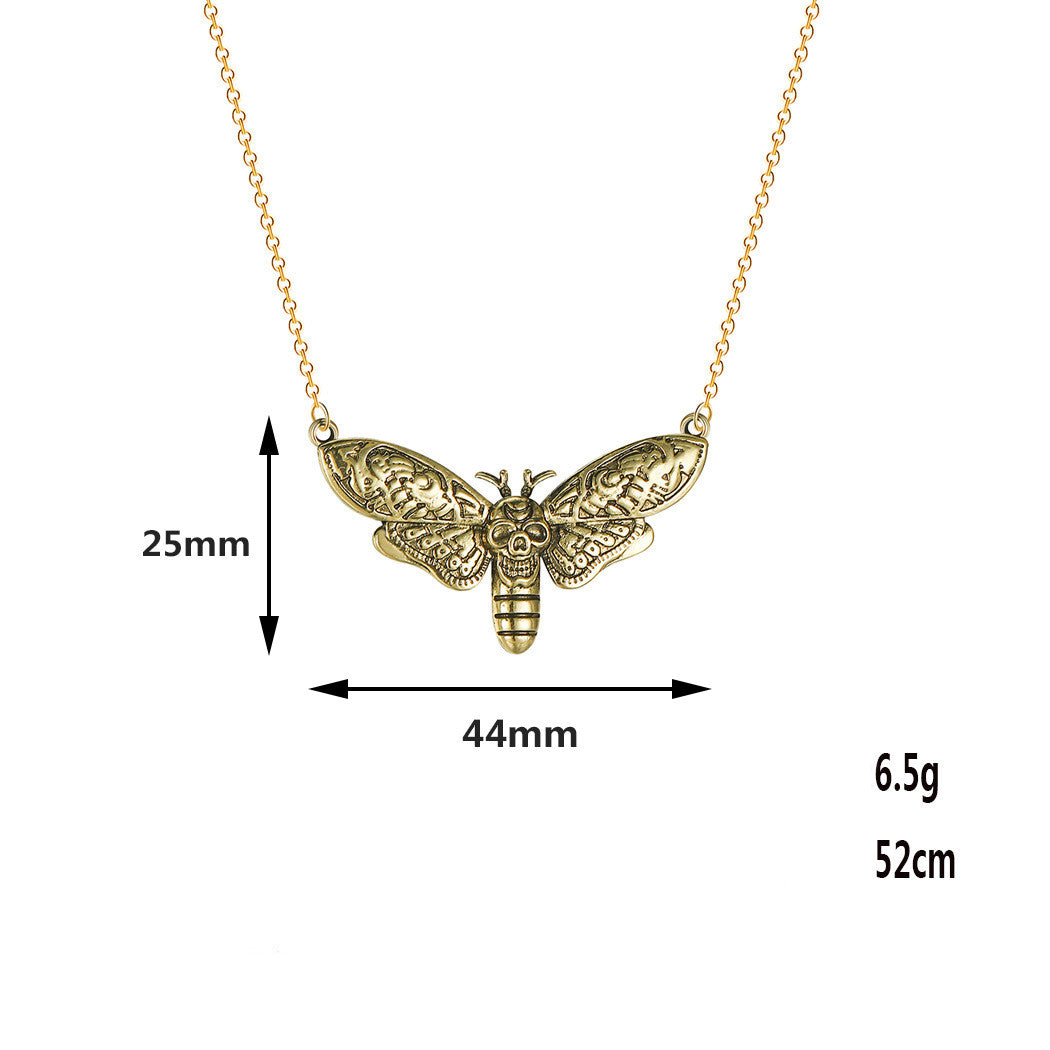 Curaçao alloy gothic moon Necklace