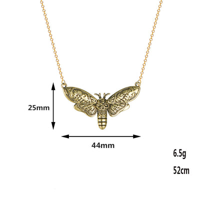 Curaçao alloy gothic moon Necklace