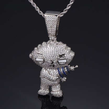 Curaçao cartoon character pendant