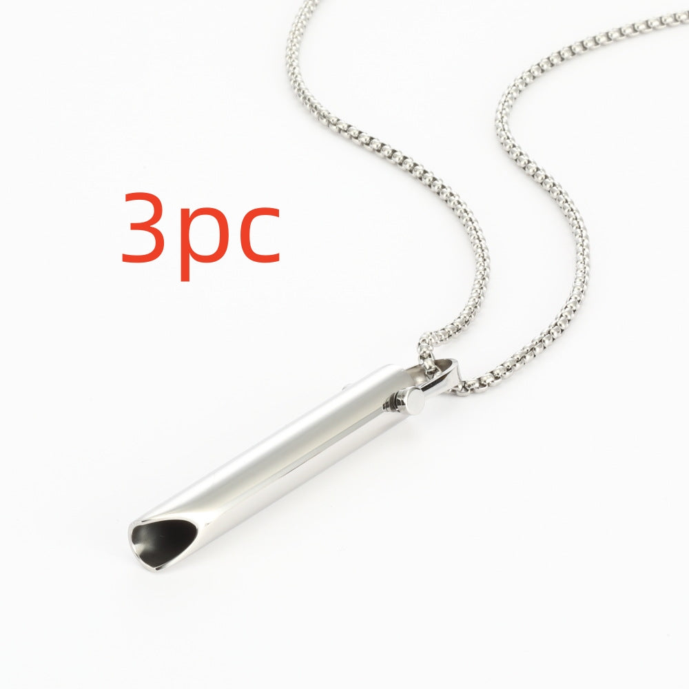 Curaçao Steel adjustable breathing Necklace