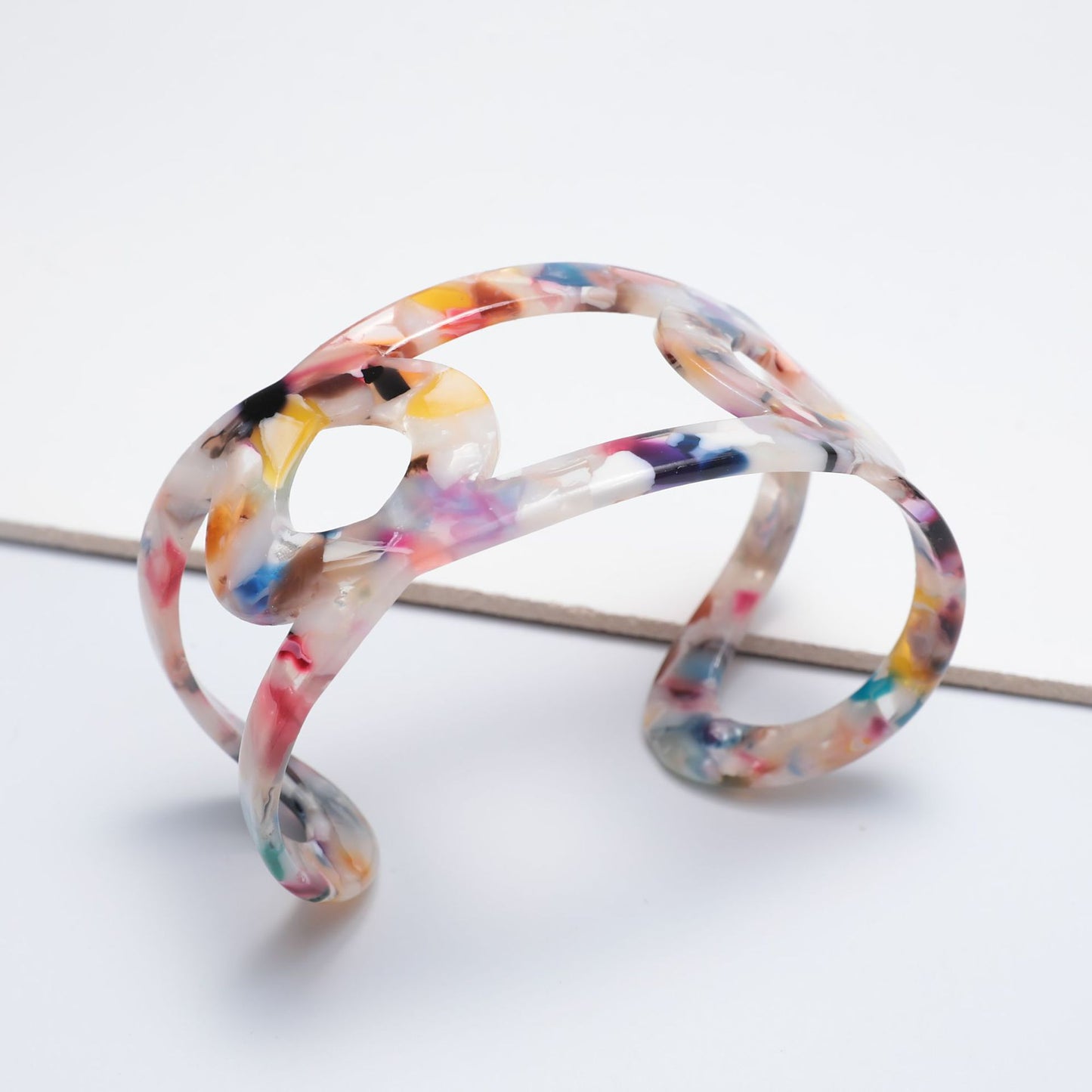 Curaçao acrylic leopard print Bracelet