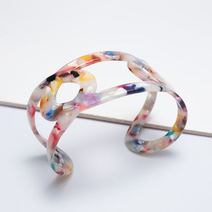 Curaçao acrylic leopard print Bracelet
