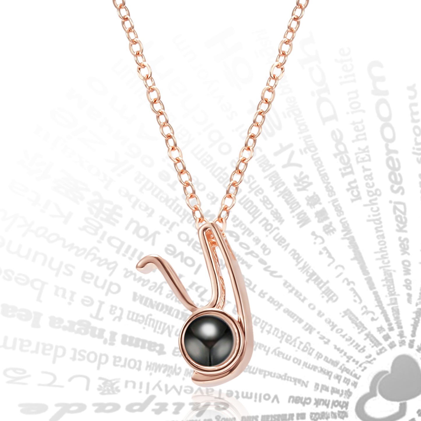 Curaçao Letters Pendant Languages Necklace