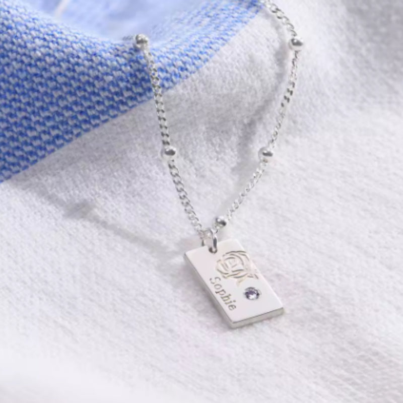 Curaçao blossom birth flower Necklace