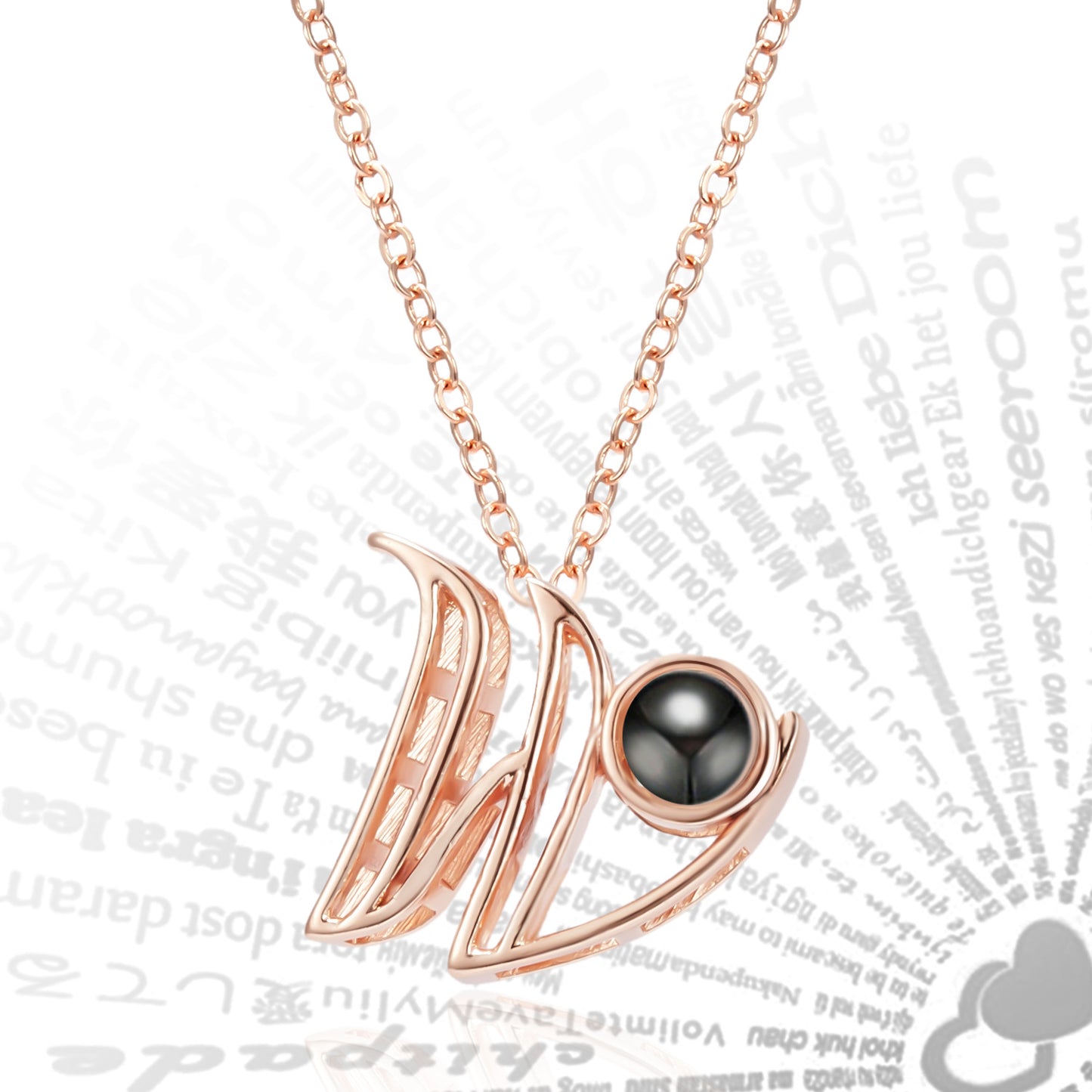 Curaçao Letters Pendant Languages Necklace