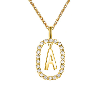 Curaçao Letter Crystal necklace