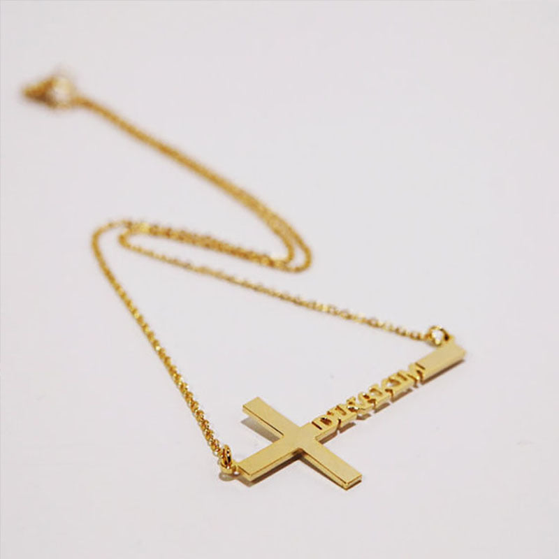 Curaçao Steel cross necklace