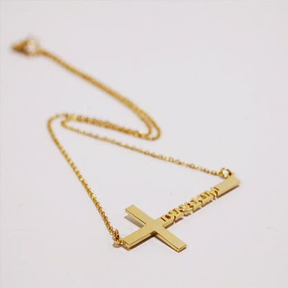 Curaçao Steel cross necklace