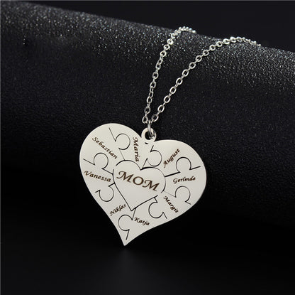 Curaçao Heart Steel creative Necklace