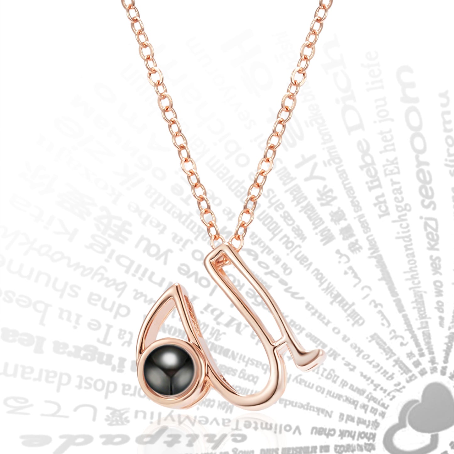 Curaçao Letters Pendant Languages Necklace