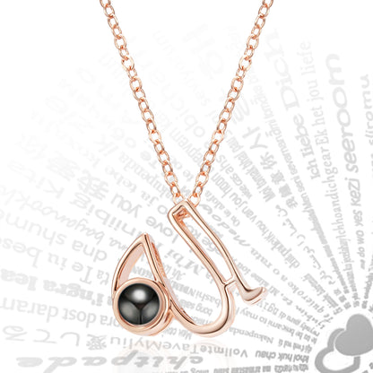 Curaçao Letters Pendant Languages Necklace