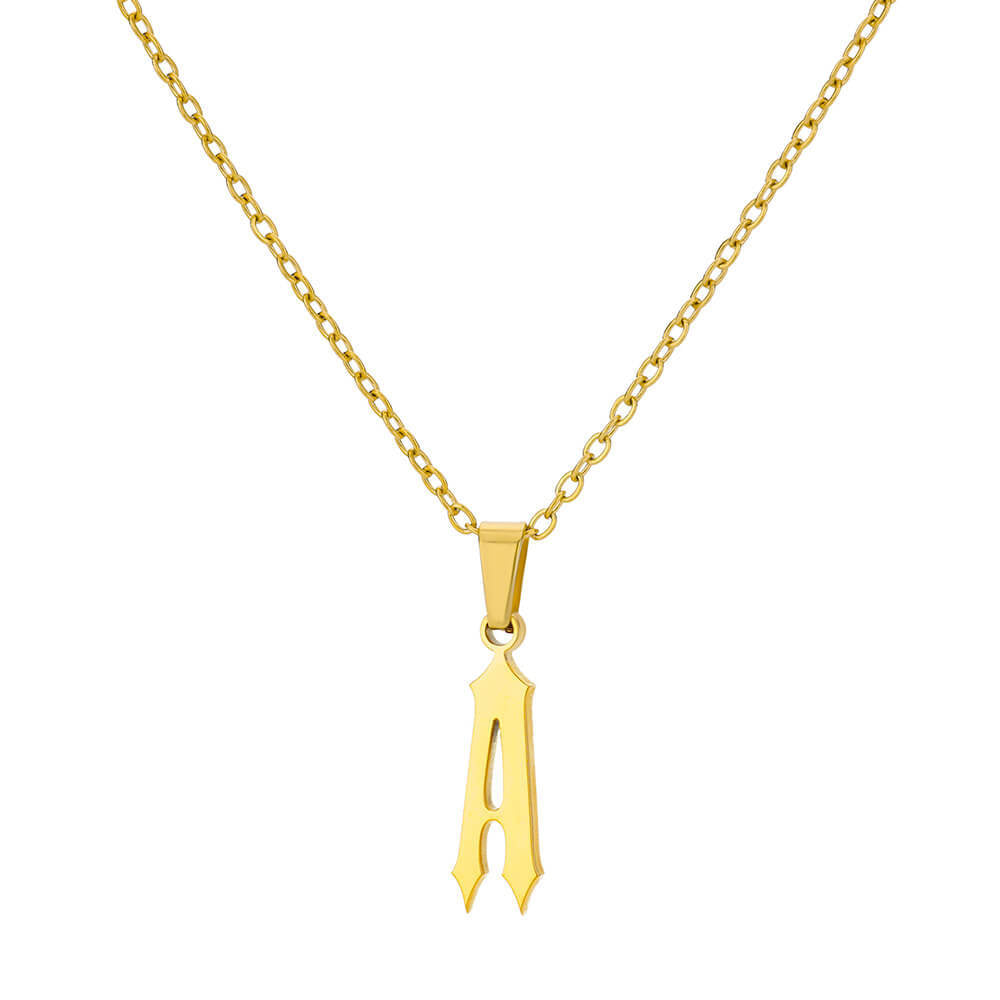 Curaçao Letter Ancient English Necklace