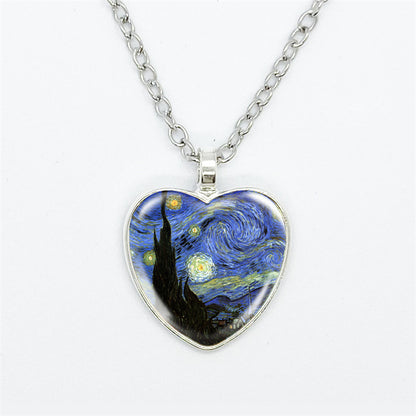 Curaçao Heart artistic style Necklace