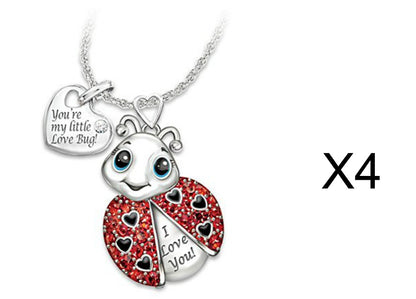 Curaçao Heart Letter animal Necklace