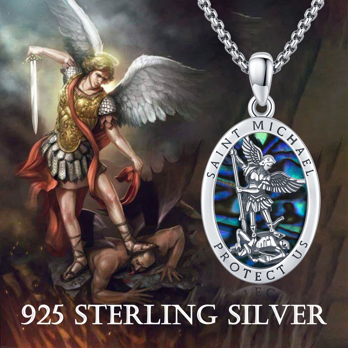 Curaçao Shell Abalone Saint Necklace
