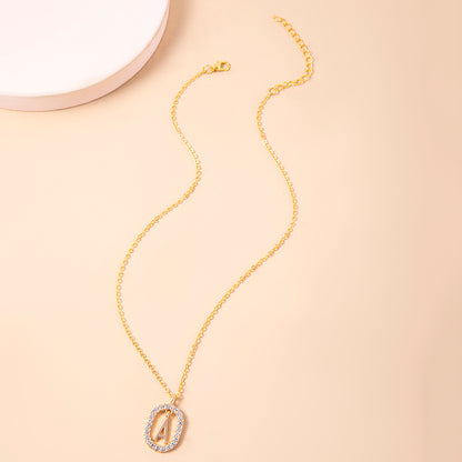 Curaçao Letter Crystal necklace