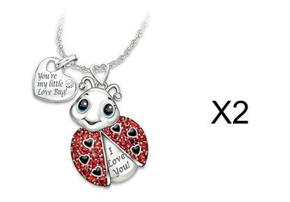 Curaçao Heart Letter animal Necklace