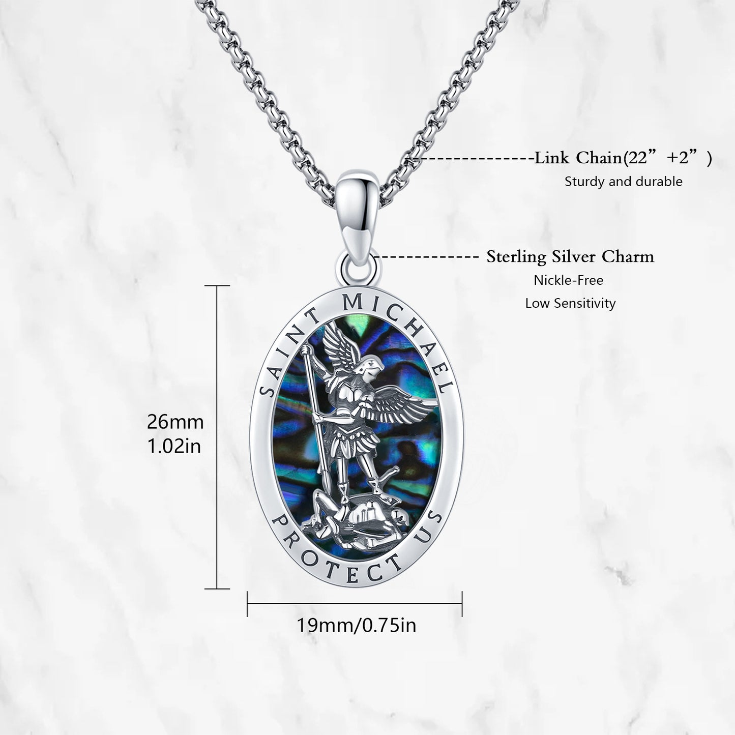 Curaçao Shell Abalone Saint Necklace