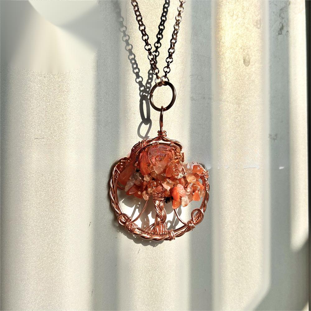 Curaçao Crystal crushed stone Necklace