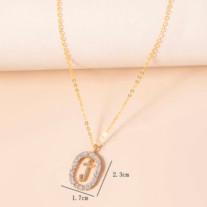 Curaçao Letter Crystal necklace